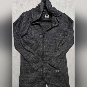 OGIO Women's Flux Full-Zip Hoodie in Blacktop Heather Size S